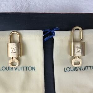 Louis Vuitton vintage brass Lock and Key CHOOSE ONE: 314, 302, 322, 318 Cleaned!